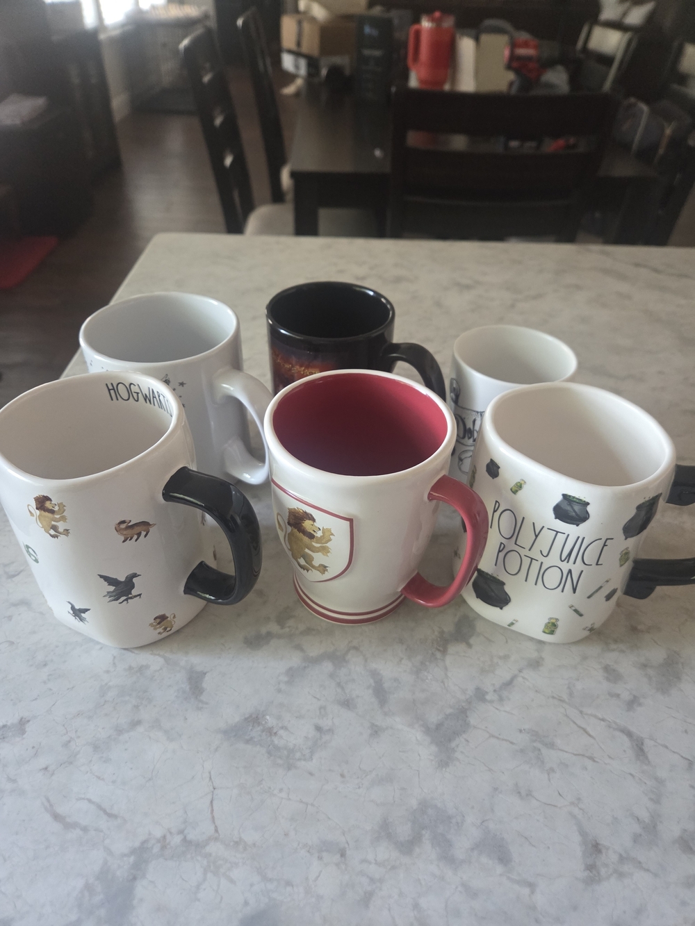 Harry Potter Themed Ceramic Mug Bundle - Includes Rae Dunn